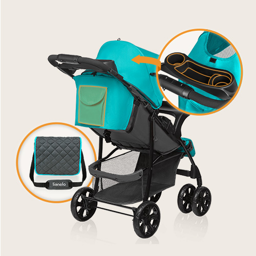 Lionelo Emma Plus Vivid Turquoise — Buggy